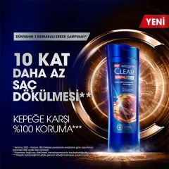 Clear Men Kepeğe Karşı Etkili Şampuan Saç Dökülmesine Karşı Kahve Çekirdeği Özü 350 ml
