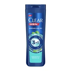 Clear Men 3 in 1 Şampuan & Duş Jeli Ferahlatıcı Mentol 350 ml