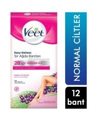 Veet Ağda Bandı 12'li Paket Normal Ciltler İçin