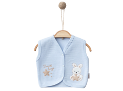 Ayıcık Nakışlı Unisex Bebe Yelek