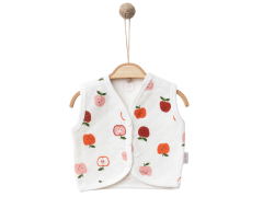 Elma Desenli Bebek Yelek
